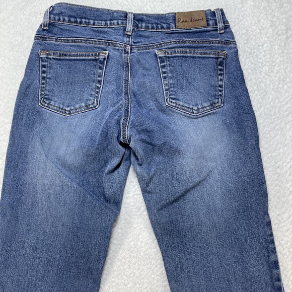 Raw Jeans Womens Size 28 Boot Cut Blue Denim Low Rise Jeans VERY RARE 27x31 USA - Picture 4 of 13